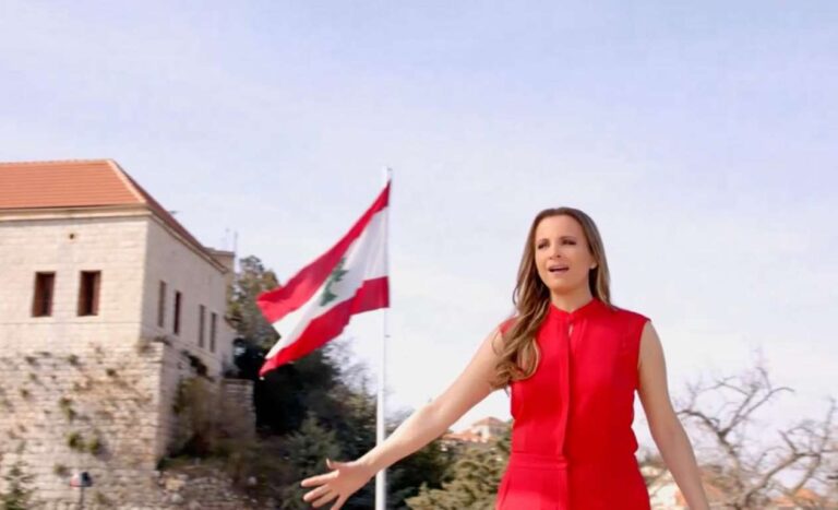 تانيا قسيس في عيد الاستقلال تطرح النشيد الوطني اللبناني مع one lebanon